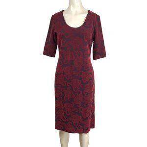 FRANCESCA CARETTI - WOMEN'S 8 - BURGUNDY VELOUR WHIMSIGOTH ROMANTIC DRESS